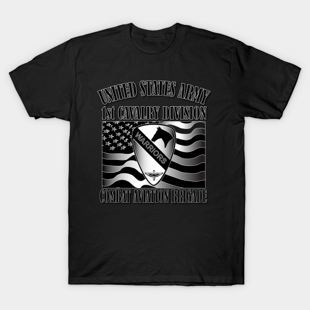 1st Cavalry Division- Combat Aviation Brigade T-Shirt by Relaxed Lifestyle Products